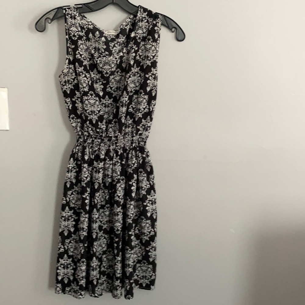 Women’s black floral dress